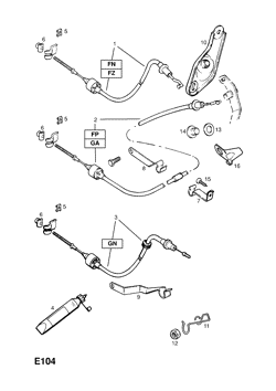 15.CLUTCH PEDAL AND FIXINGS (CONTD.)