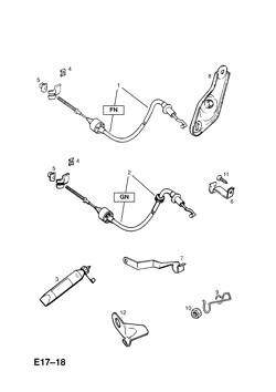 11.CLUTCH PEDAL AND FIXINGS (CONTD.)