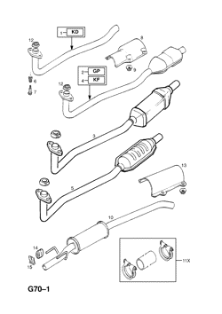 65.EXHAUST PIPE,SILENCER AND CATALYTIC CONVERTER (CONTD.)