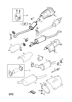 69.EXHAUST PIPE,SILENCER AND CATALYTIC CONVERTER (CONTD.)