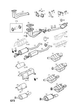 70.EXHAUST PIPE,SILENCER AND CATALYTIC CONVERTER (CONTD.)