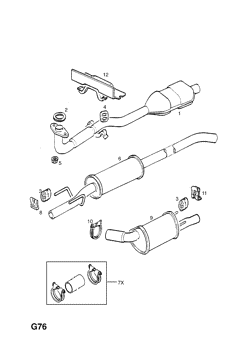 73.EXHAUST PIPE,SILENCER AND CATALYTIC CONVERTER (CONTD.)