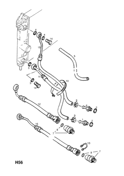 13.OIL COOLER PIPES AND HOSES