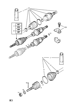 1.FRONT AXLE DRIVE SHAFT