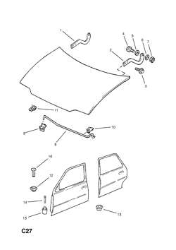 1.FRONT AND REAR DOOR HINGE FITTINGS
