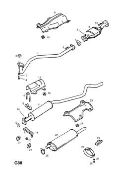 183.EXHAUST PIPE,SILENCER AND CATALYTIC CONVERTER (CONTD.)
