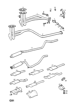 186.EXHAUST PIPE,SILENCER AND CATALYTIC CONVERTER (CONTD.)