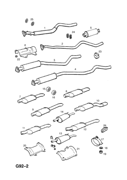 190.EXHAUST PIPE,SILENCER AND CATALYTIC CONVERTER (CONTD.)