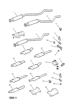 192.EXHAUST PIPE,SILENCER AND CATALYTIC CONVERTER (CONTD.)