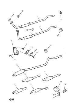 196.EXHAUST PIPE,SILENCER AND CATALYTIC CONVERTER (CONTD.)