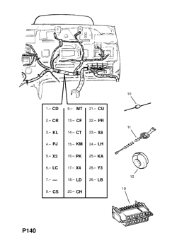 52.INSTRUMENT PANEL WIRING HARNESS (CONTD.)