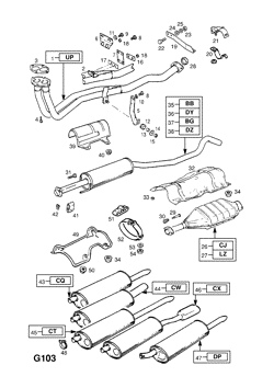 99.EXHAUST PIPE,SILENCER AND CATALYTIC CONVERTER (CONTD.)