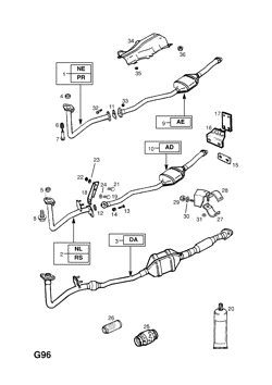 120.EXHAUST PIPE,SILENCER AND CATALYTIC CONVERTER (CONTD.)
