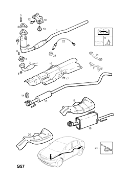 154.EXHAUST PIPE,SILENCER AND CATALYTIC CONVERTER