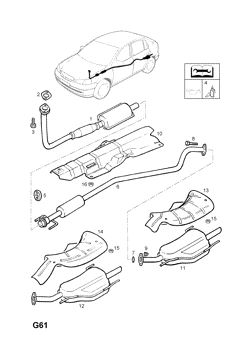 179.EXHAUST PIPE,SILENCER AND CATALYTIC CONVERTER (CONTD.)