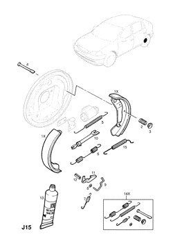 140.REAR BRAKE SHOE AND LINING (CONTD.)