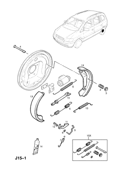 141.REAR BRAKE SHOE AND LINING (CONTD.)