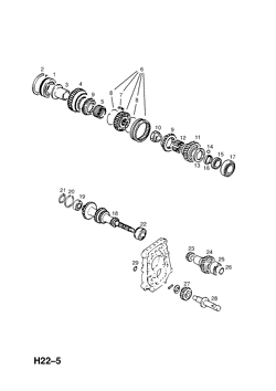2.COUNTERSHAFT AND GEARS