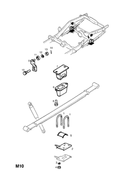 33.REAR SPRING ATTACHING PARTS (CONTD.)