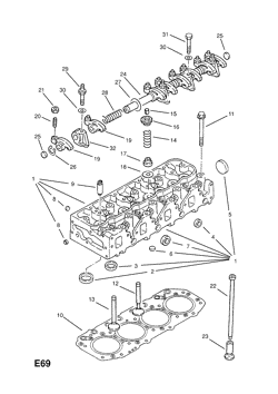 26.CYLINDER HEAD, PLUGS AND GASKET