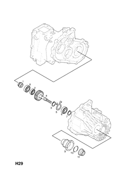 10.REAR OUTPUT SHAFT AND GEAR