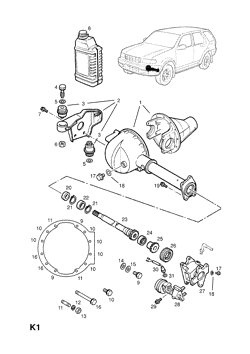 1.FRONT AXLE ASSEMBLY