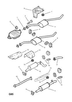 69.EXHAUST PIPE,SILENCER AND CATALYTIC CONVERTER (CONTD.)
