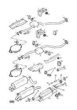 76.EXHAUST PIPE,SILENCER AND CATALYTIC CONVERTER (CONTD.)