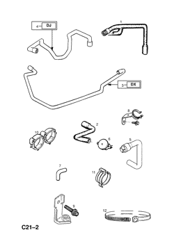 44.HEATER HOSES AND FIXINGS (CONTD.)