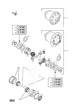 12.REAR AXLE - WITH LIMITED SLIP DIFFERENTIAL