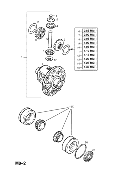 11.REAR AXLE - LESS LIMITED SLIP DIFFERENTIAL