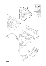 51.EXHAUST MANIFOLD AND CATALYTIC CONVERTER