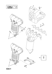 56.EXHAUST MANIFOLD AND CATALYTIC CONVERTER (CONTD.)