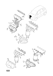 52.EXHAUST MANIFOLD AND CATALYTIC CONVERTER