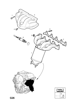 71.EXHAUST MANIFOLD AND CATALYTIC CONVERTER (CONTD.)