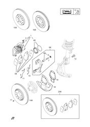 14.FRONT BRAKE DISC AND SHIELD