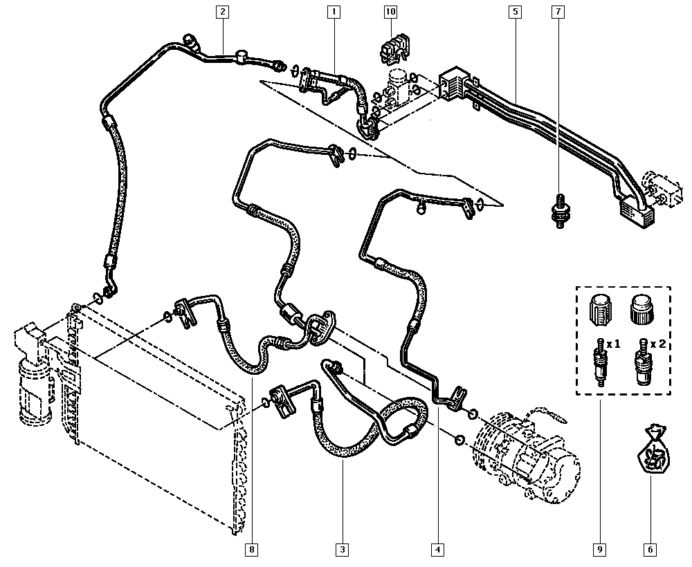 Схема кондиционера рено сценик 2