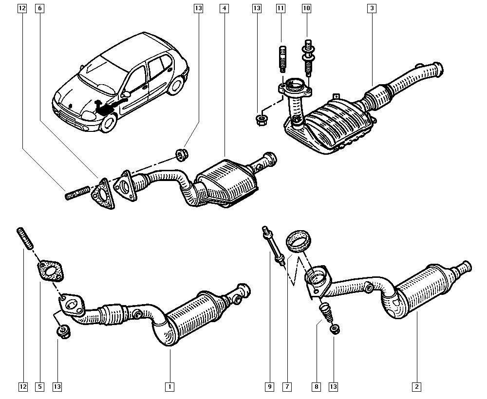 Renault clio 2 схемы