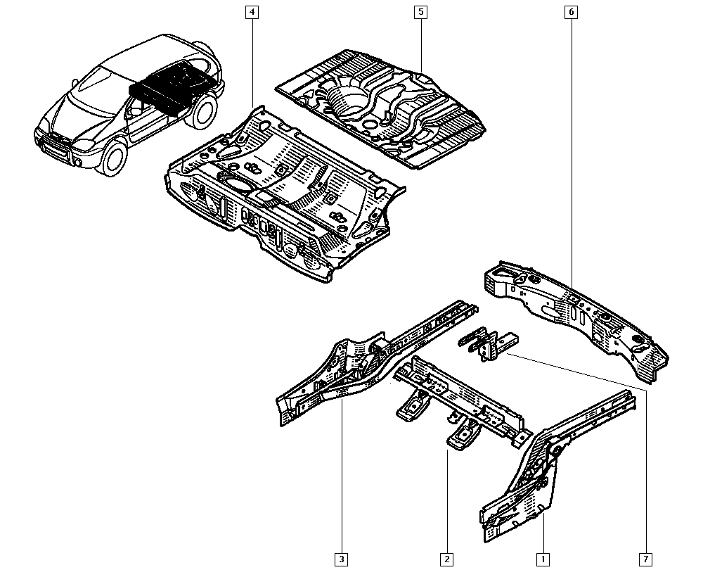 Рено дастер схема кузова
