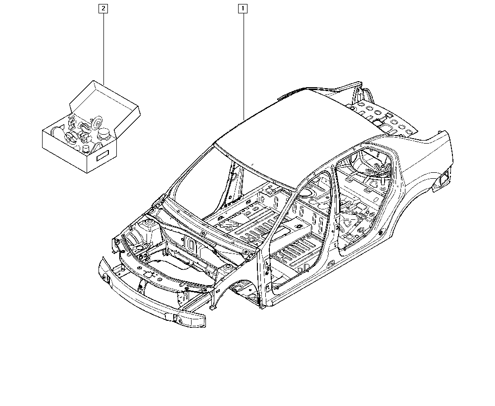 Детали кузова рено логан 2 схема