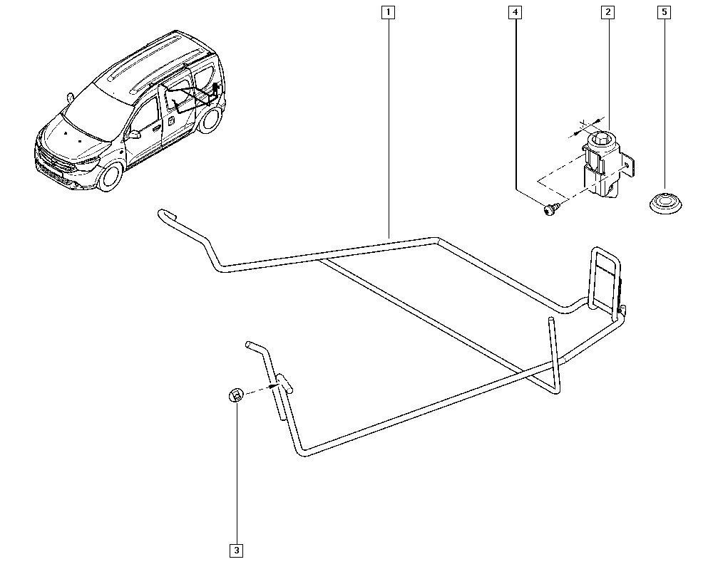 Dokker, KEAL, Кузов, 56 Различные наружные аксессуары / Крепление колеса -  Catcar.info