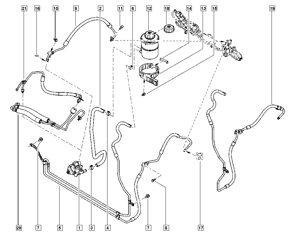 Master III, HV0A, Manual, 36 Steering / Power-assisted steering  