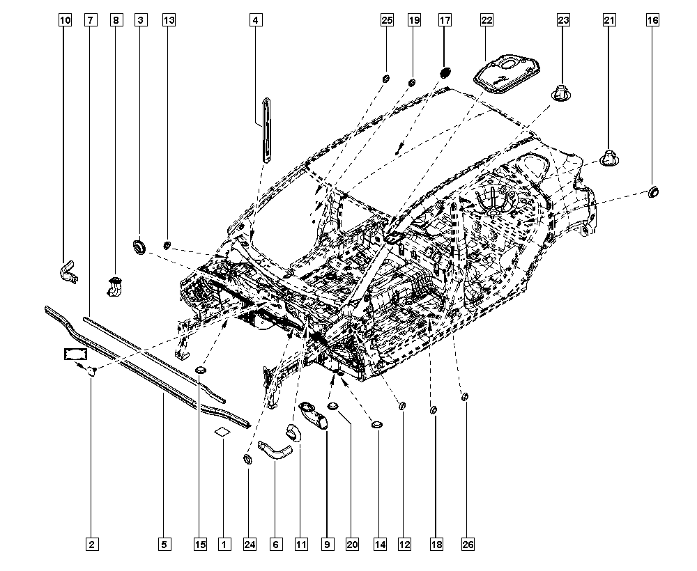 Captur, J5MR, Upholstery - Electricity, 64 Seals (Plugs) / Seals  