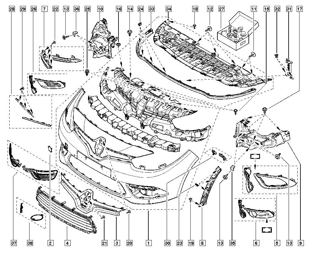 Fluence-Mégane Generation, L30P, Bodywork, 55 Protection  