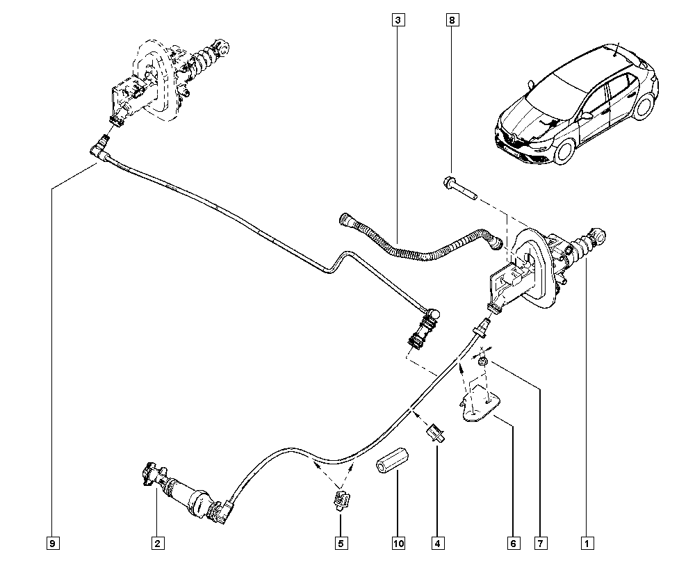 Mégane IV, B9M0, Manual, 37 Pedal assembly / Pedal assembly  