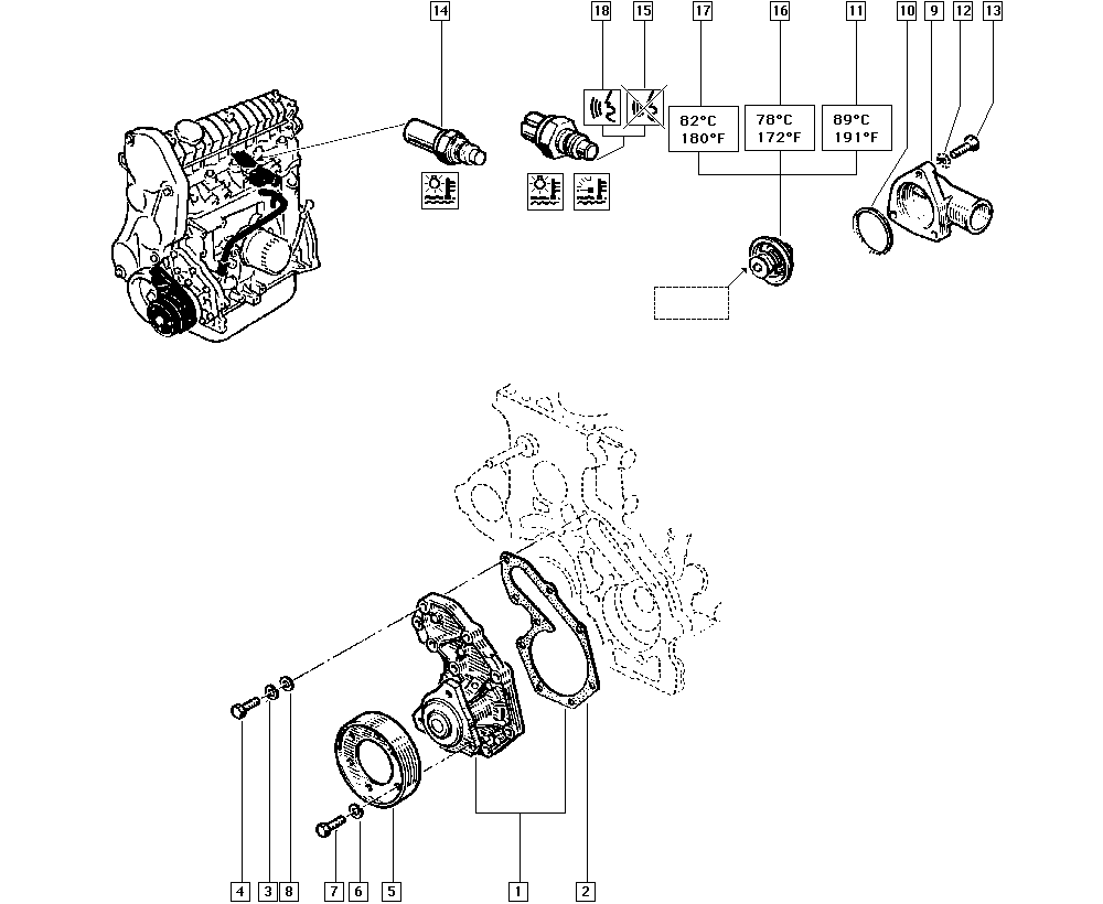 Water Motor Parts Name