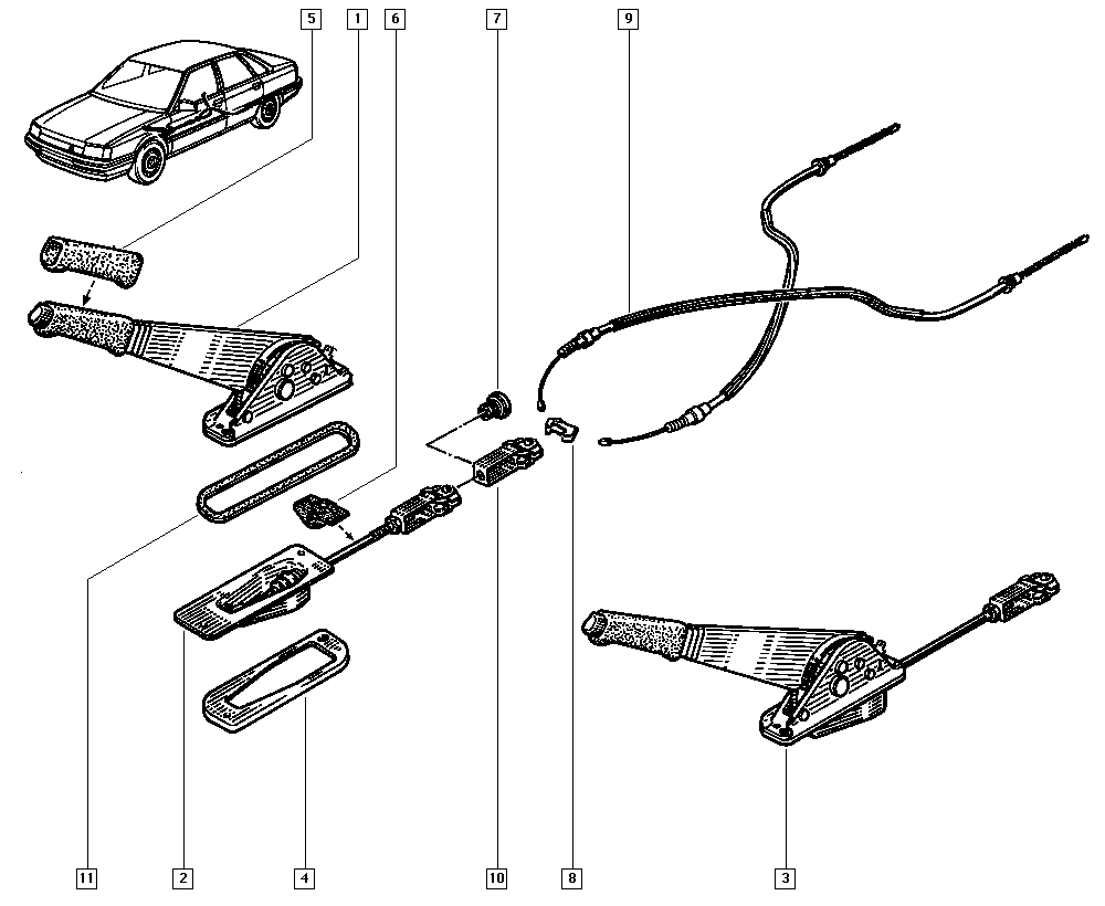 Схема ручного тормоза рено дастер 4х4