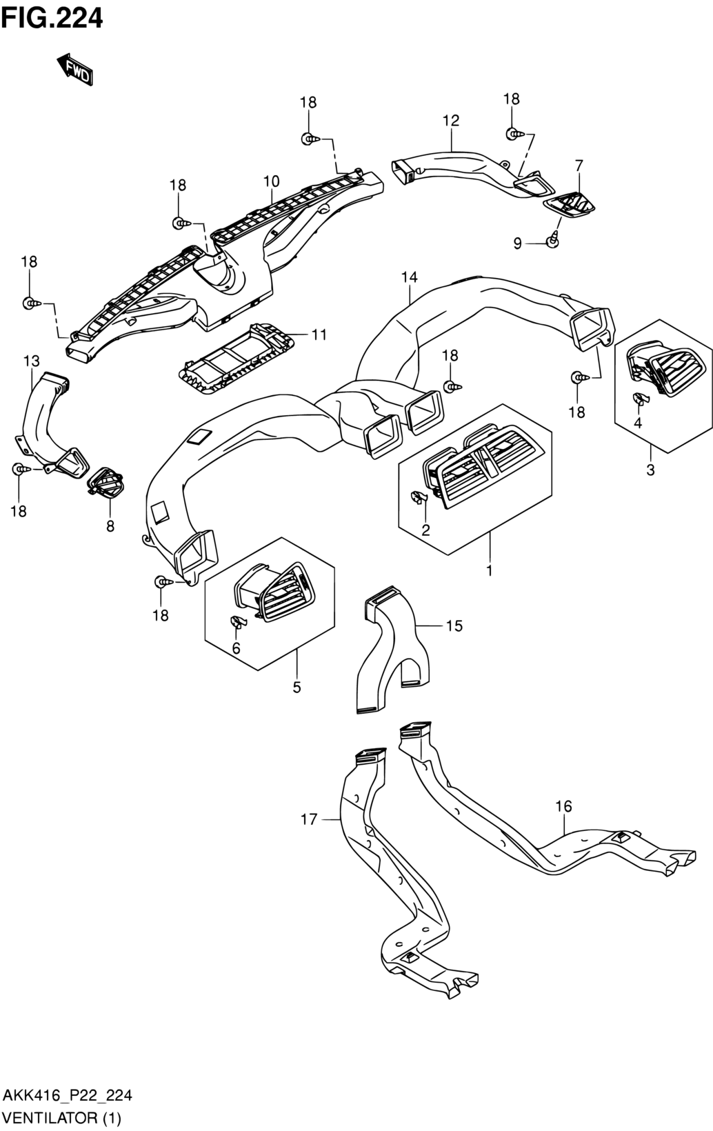 LOUVER, SIDE VENT RH