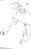 112 - PEDAL/PEDAL BRACKET (LHD:AT)