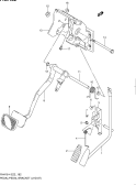 182 - PEDAL/PEDAL BRACKET (LHD:AT)